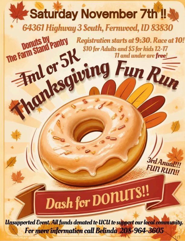 Dash for Donuts - Thanksgiving Fun Run