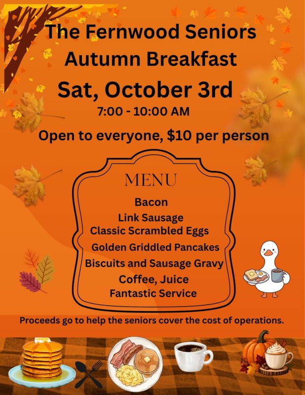 The Fernwood Seniors Autumn Breakfast
